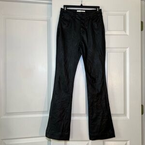 KanCan Black Faux Leather Flare Pants Womens Size 5/26